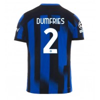 Inter Milan Denzel Dumfries #2 Hemmatröja 2023-24 Kortärmad